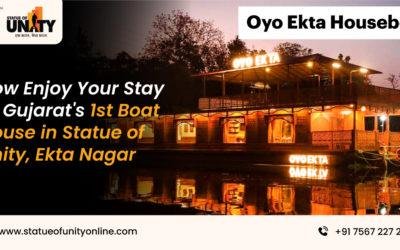 New staying option at the Statue of unity; giving a splash with the Oyo Ekta Houseboat facilities