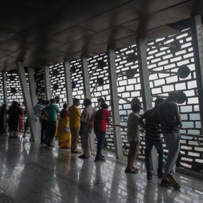 Statue of Unity Viewing Gallery (Standing in Queue)